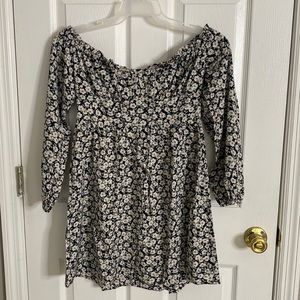 Floral off Shoulder Dress